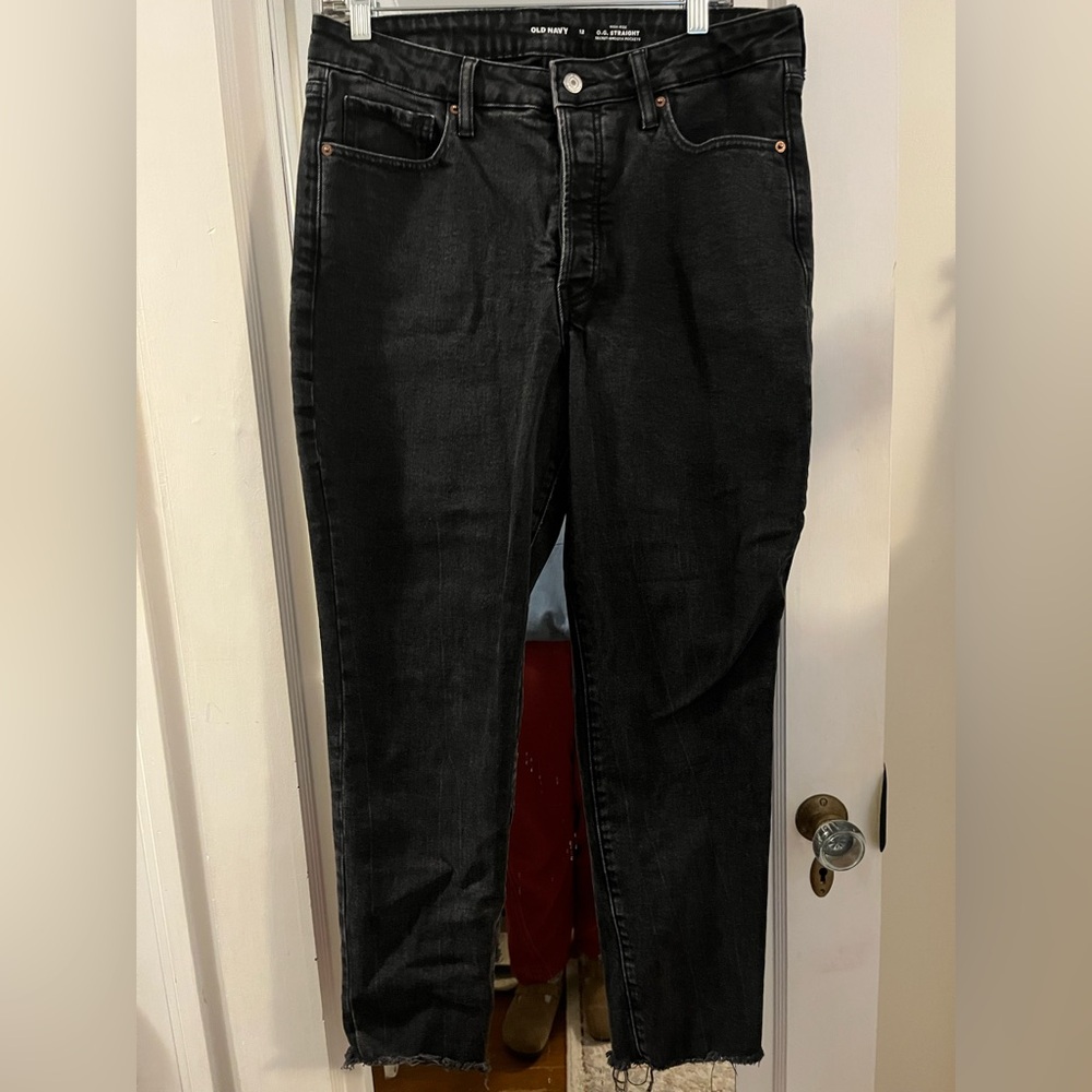 Old Navy Black Straight Leg Jeans